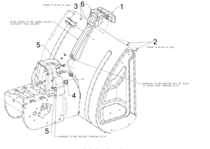 Led Light Bar Diagram and Parts List for 3X24-INCHHD (31AH54VK710)(2017) Cub Cadet Snow Blower